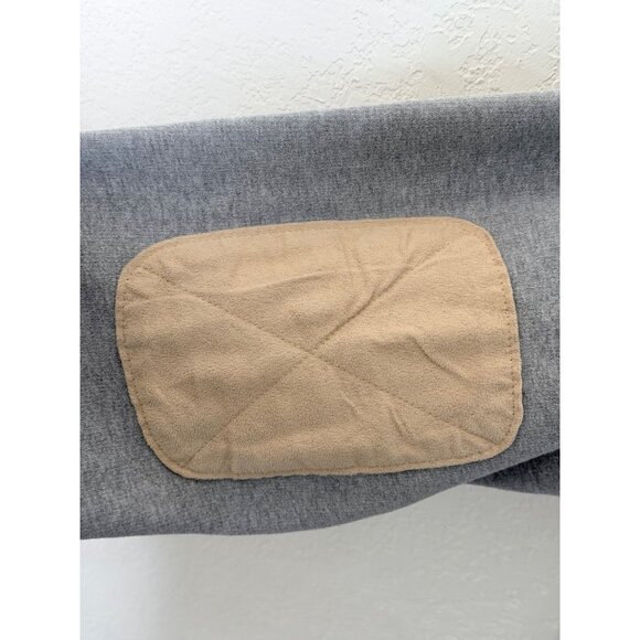 Woolrich Pullover 1/4 Zip Sweatshirt Mens XXL Grey Elbow Patches - Picture 8 of 14